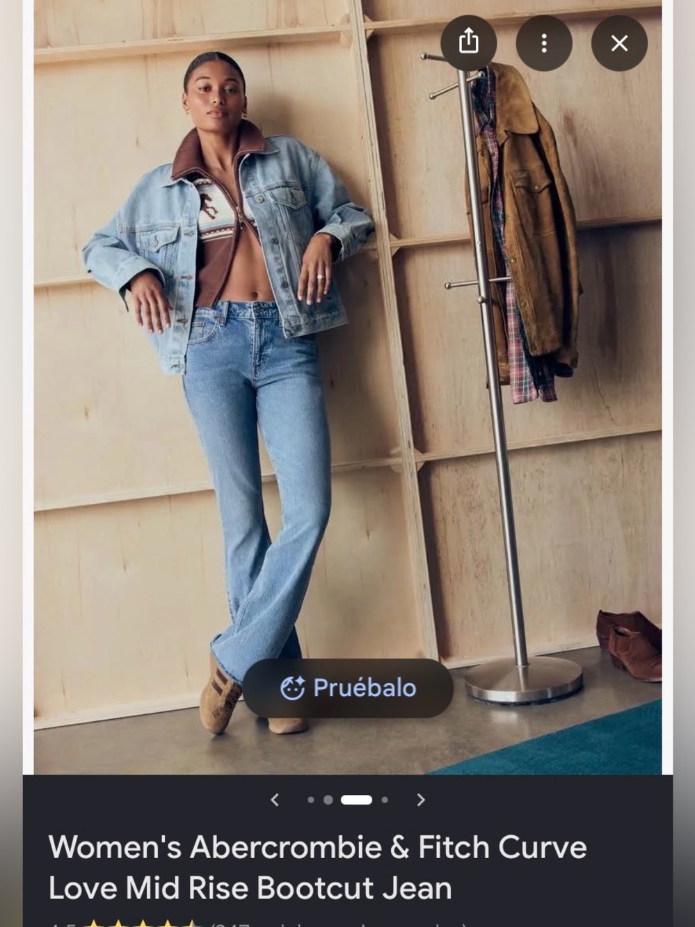 Abercrombie & Fitch Light Blue Bootcut Jeans